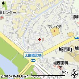 岩手県盛岡市城西町10-3周辺の地図