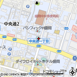 ファミリーマート盛岡日影門店周辺の地図