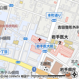 岩手医科大学　歯学部周辺の地図