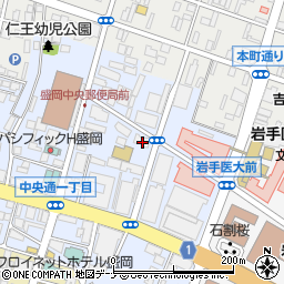 日本キリスト教団　内丸教会周辺の地図