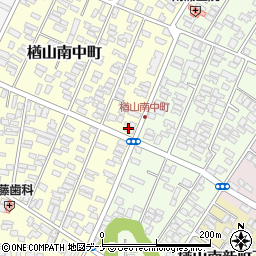 秋田魁新報南販売所周辺の地図