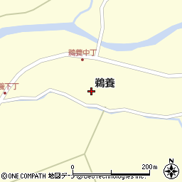 秋田県秋田市河辺岩見鵜養周辺の地図