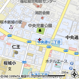 商工組合中央金庫　盛岡支店周辺の地図