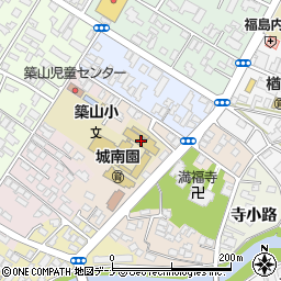 秋田市立築山小学校周辺の地図