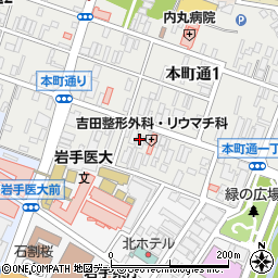 盛岡信用金庫本町支店周辺の地図