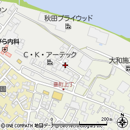 秋田県秋田市新屋天秤野周辺の地図