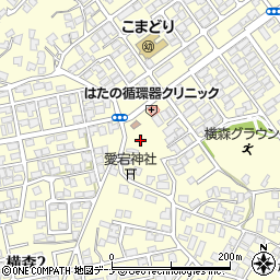 秋田県秋田市横森周辺の地図