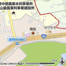 岩手県滝沢市篠木上黒畑58周辺の地図