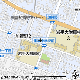 ファミリーマート盛岡加賀野二丁目店周辺の地図
