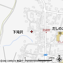 秋田県仙北市田沢湖生保内下滝沢63-1周辺の地図