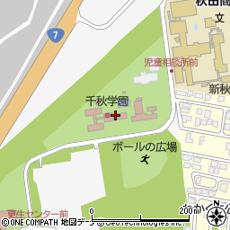 千秋学園周辺の地図