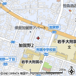 岩手県盛岡市加賀野2丁目7周辺の地図