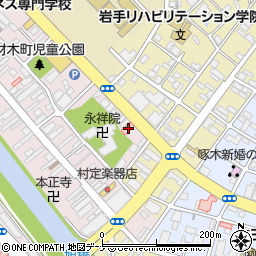 岩手県盛岡市材木町4-35周辺の地図