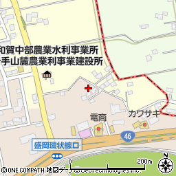 岩手県滝沢市篠木上黒畑51周辺の地図