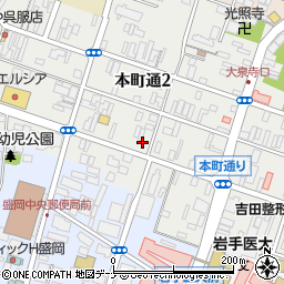 株式会社岩手日報　こずかたセンター本町店周辺の地図