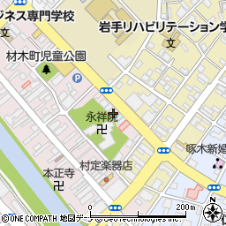 岩手県盛岡市材木町4-32周辺の地図