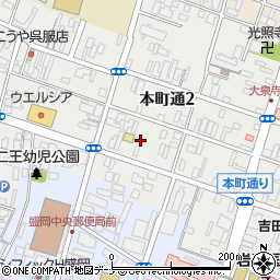 岩手県盛岡市本町通2丁目10周辺の地図