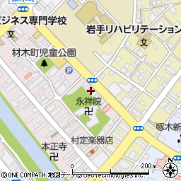 岩手県盛岡市材木町4-30周辺の地図