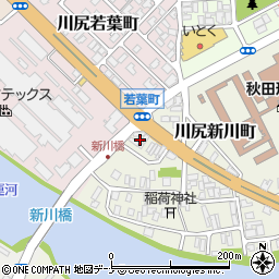 秋田県秋田市川尻新川町7周辺の地図