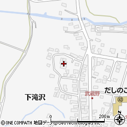 秋田県仙北市田沢湖生保内下滝沢59-1周辺の地図