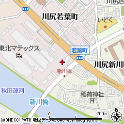 中川石油株式会社　ラビットセンター秋田周辺の地図