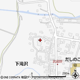 秋田県仙北市田沢湖生保内下滝沢59周辺の地図