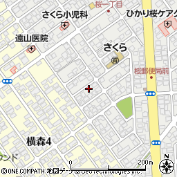 コーポサクラ周辺の地図