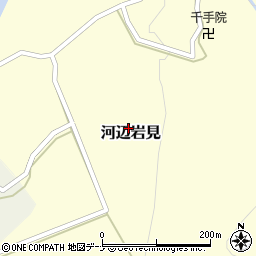 秋田県秋田市河辺岩見（岩見）周辺の地図