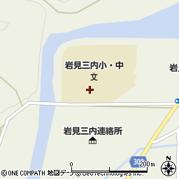 秋田市役所子ども未来部　子ども育成課岩見三内児童室周辺の地図