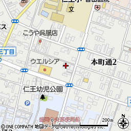 ウエルシア薬局盛岡本町通店周辺の地図