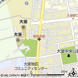 東林寺前周辺の地図