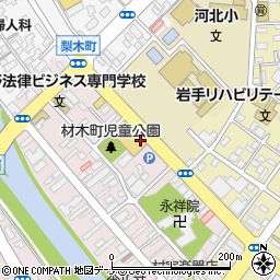 株式会社マルイチスーパーマーケット　材木町店周辺の地図