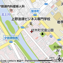 岩手県盛岡市材木町9周辺の地図