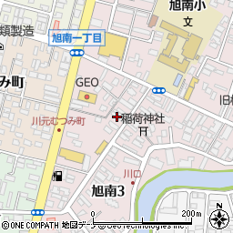 岡元タイル秋田営業所周辺の地図