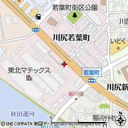 吉野家１３号線秋田川尻若葉町店周辺の地図