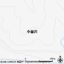 岩手県盛岡市新庄小貝沢周辺の地図