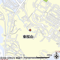 岩手県盛岡市東桜山周辺の地図