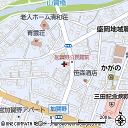 中津川学童保育クラブ周辺の地図
