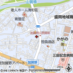 加賀野公民館周辺の地図