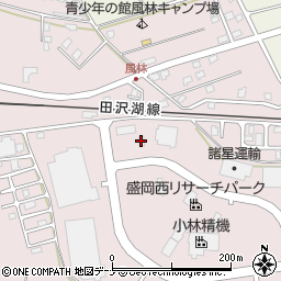 レントオール盛岡周辺の地図