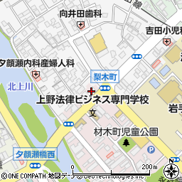 岩手県盛岡市材木町11-16周辺の地図