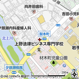 岩手県盛岡市材木町11-15周辺の地図