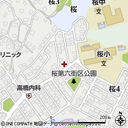 ステージ桜周辺の地図