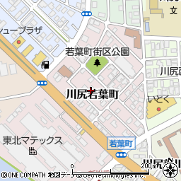 秋田県秋田市川尻若葉町4-10周辺の地図