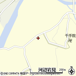 秋田県秋田市河辺岩見曲田24-1周辺の地図