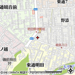 秋田県秋田市広面野添189周辺の地図