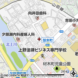 谷地舘ガラス店周辺の地図