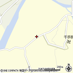 秋田県秋田市河辺岩見曲田周辺の地図