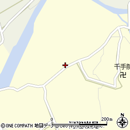 秋田県秋田市河辺岩見（曲田）周辺の地図