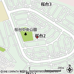 秋田県秋田市桜台周辺の地図